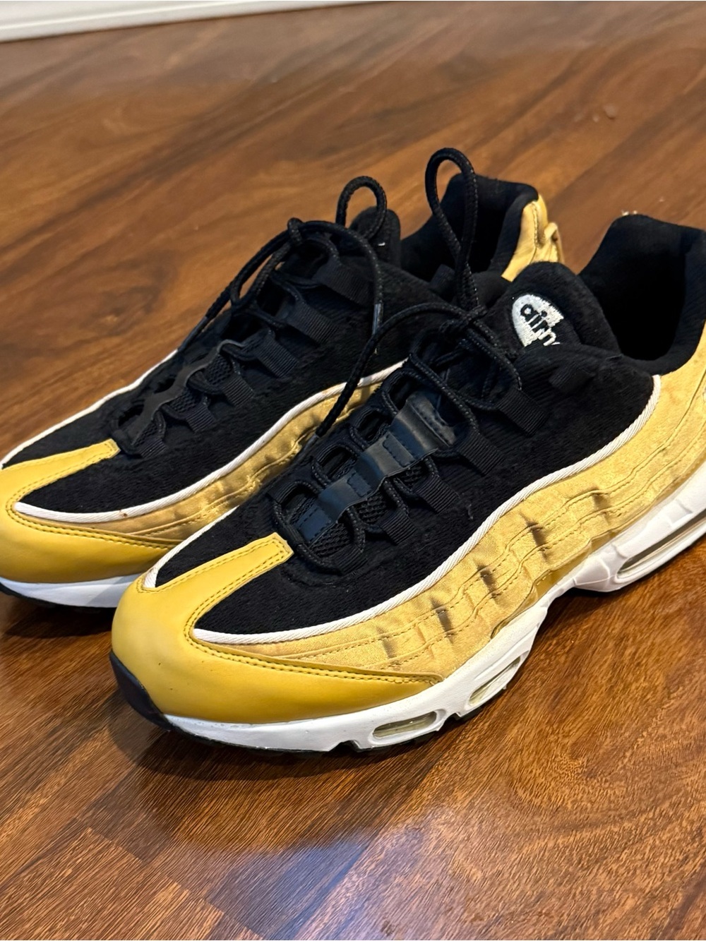 Nike Air Max 95 LX Shoes Wheat Gold Black White Women’s Size 11.5 [AA1103-700]